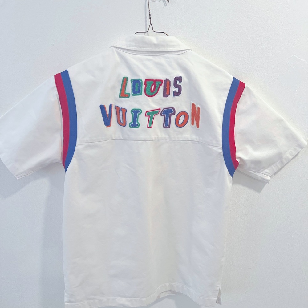 LOUIS VUITTON x NBA White SHORT SLEEVE SHIRT - Picture 6 of 10